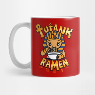 Funny Cute Kawaii King Ramen Eating Egyptian Tutankhamen Pharaoh Ramen Meme Mug